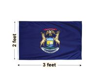 2'x3' Michigan Nylon Outdoor Flag